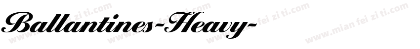 Ballantines-Heavy字体转换