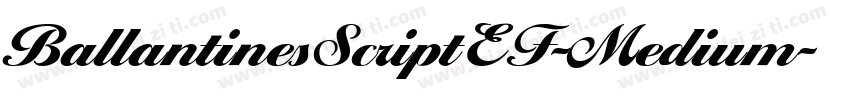 BallantinesScriptEF-Medium字体转换