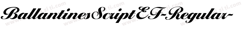 BallantinesScriptEF-Regular字体转换
