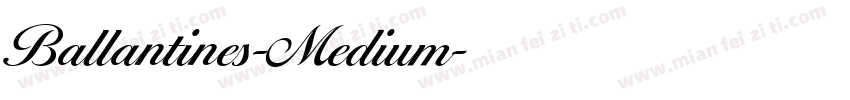 Ballantines-Medium字体转换