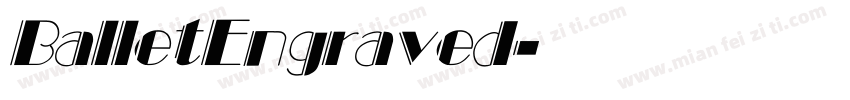 BalletEngraved字体转换