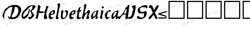 DBHelvethaicaAISX字体转换