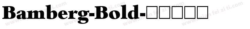 Bamberg-Bold字体转换