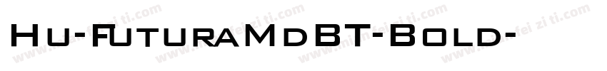 Hu-FuturaMdBT-Bold字体转换