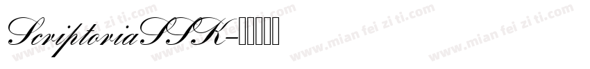 ScriptoriaSSK字体转换