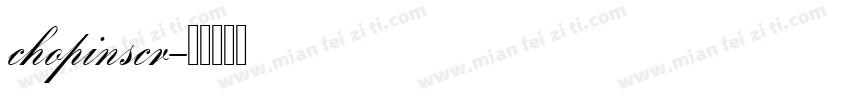 chopinscr字体转换