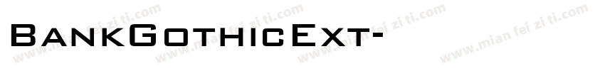 BankGothicExt字体转换