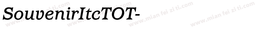 SouvenirItcTOT字体转换
