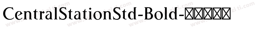 CentralStationStd-Bold字体转换