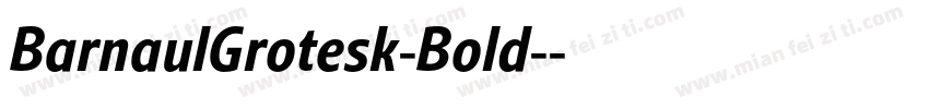 BarnaulGrotesk-Bold-字体转换