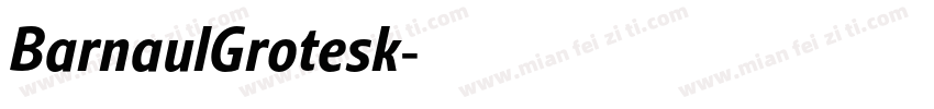BarnaulGrotesk字体转换