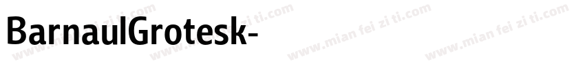 BarnaulGrotesk字体转换