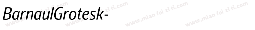 BarnaulGrotesk字体转换