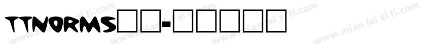 ttnorms字体字体转换