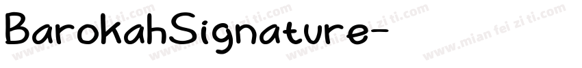 BarokahSignature字体转换