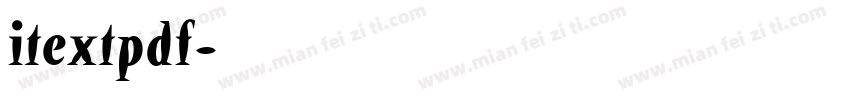 itextpdf字体转换