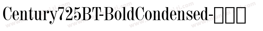 Century725BT-BoldCondensed字体转换