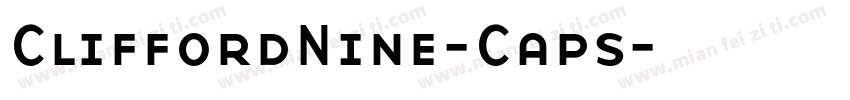 CliffordNine-Caps字体转换
