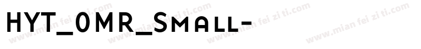 HYT_OMR_Small字体转换