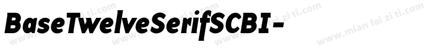 BaseTwelveSerifSCBI字体转换