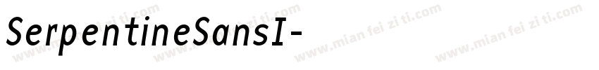 SerpentineSansI字体转换