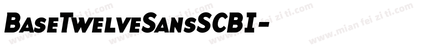 BaseTwelveSansSCBI字体转换