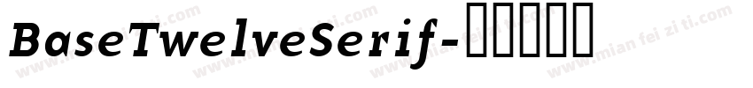 BaseTwelveSerif字体转换