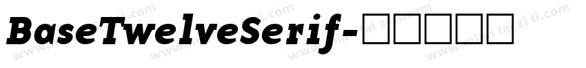 BaseTwelveSerif字体转换