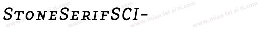 StoneSerifSCI字体转换