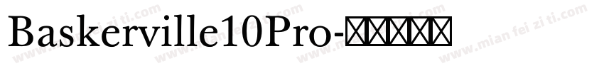 Baskerville10Pro字体转换