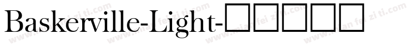 Baskerville-Light字体转换
