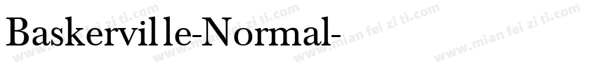 Baskerville-Normal字体转换