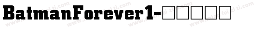 BatmanForever1字体转换