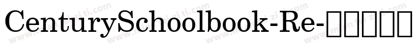 CenturySchoolbook-Re字体转换