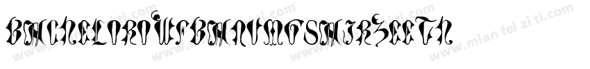 BacheloroWfBanuMgsairZeeth字体转换