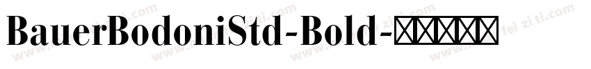 BauerBodoniStd-Bold字体转换