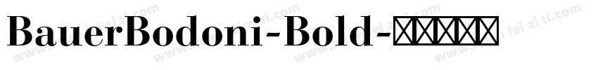 BauerBodoni-Bold字体转换