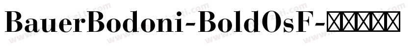 BauerBodoni-BoldOsF字体转换