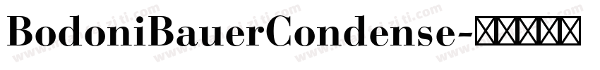 BodoniBauerCondense字体转换
