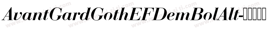 AvantGardGothEFDemBolAlt字体转换