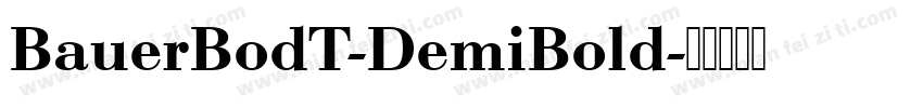 BauerBodT-DemiBold字体转换
