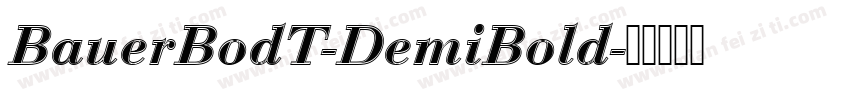 BauerBodT-DemiBold字体转换