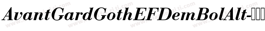 AvantGardGothEFDemBolAlt字体转换