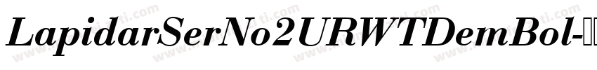 LapidarSerNo2URWTDemBol字体转换