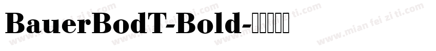 BauerBodT-Bold字体转换