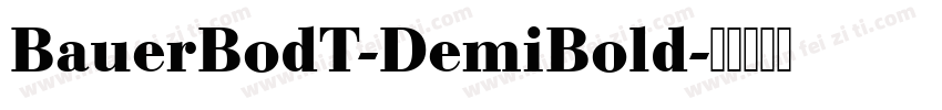 BauerBodT-DemiBold字体转换