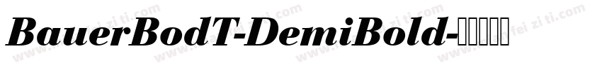 BauerBodT-DemiBold字体转换