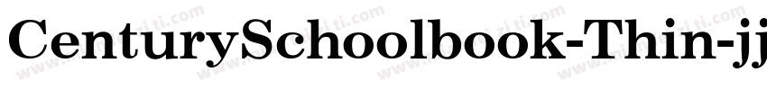 CenturySchoolbook-Thin字体转换