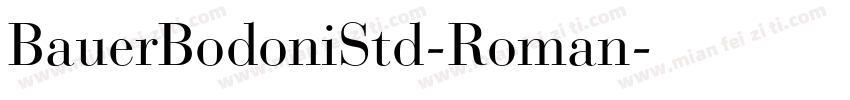 BauerBodoniStd-Roman字体转换