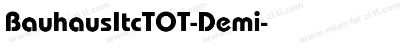 BauhausItcTOT-Demi字体转换